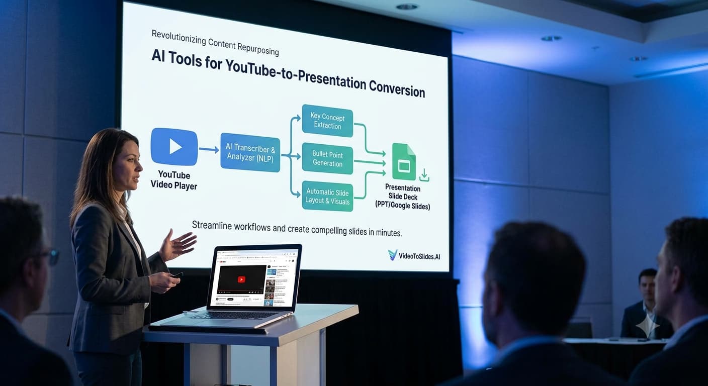 AI tools to convert YouTube videos to presentations