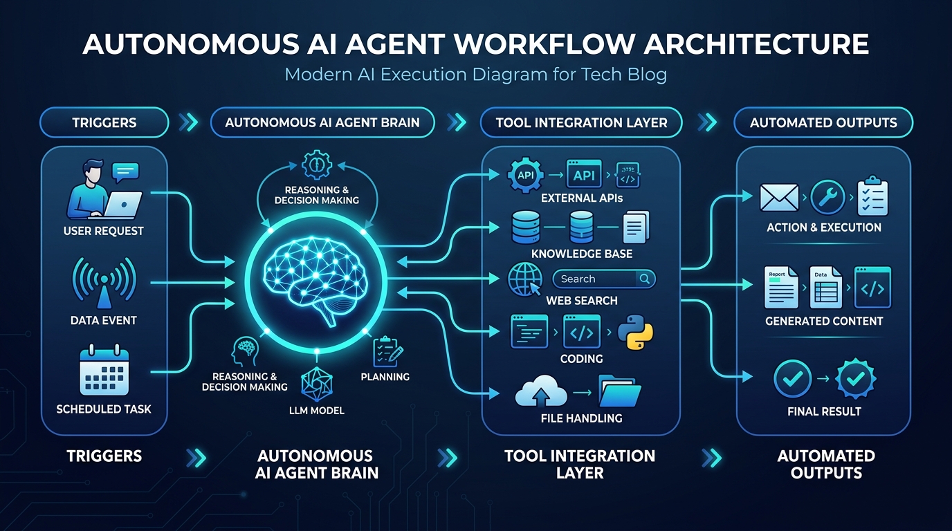 Modern AI agent automation workflow architecture