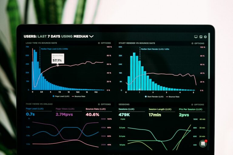 Search engine ranking data graph showing organic traffic and AI search answer citations